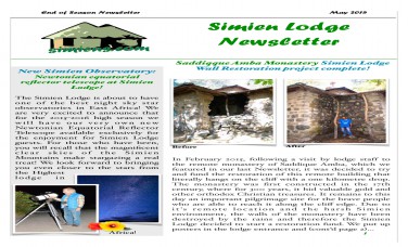 Newsletter May 15
