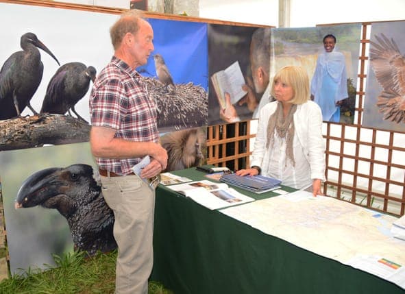 Simien Lodge stand at the British Birdwatching Fair