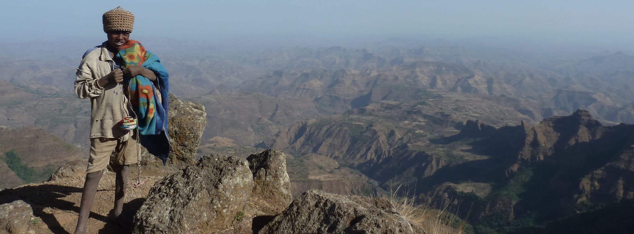 Looking out over the Simien Mountains