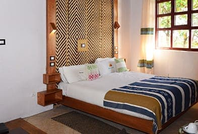 Family room bedroom with a double bed