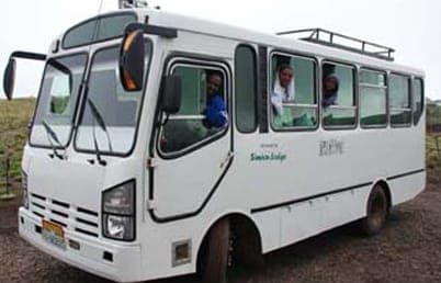 Simien Lodge bus